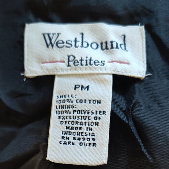 Westbound Petites Women's Petite Christmas Vest Black with Ornaments W/Tags - Picture 6 of 8